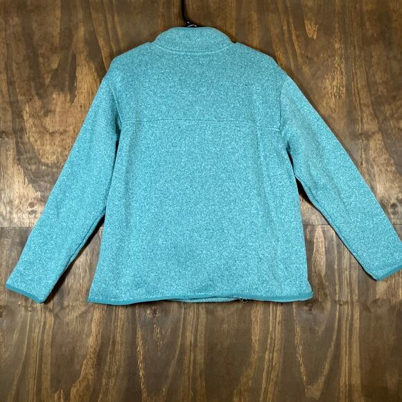 Eddie Bauer Womens Sweatshirt Green Radiator Fleece Snap Mock Neck 2XL - Picture 10 of 12